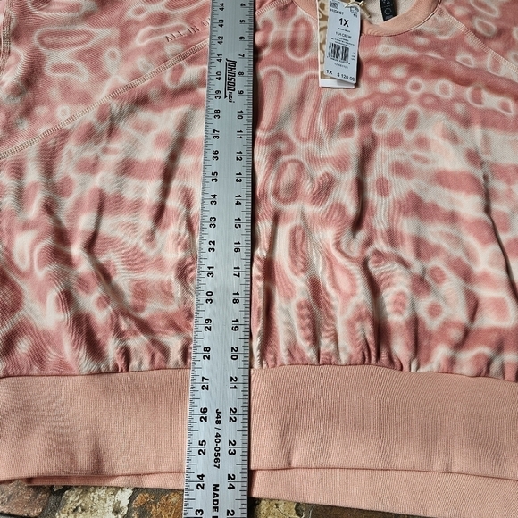 NWT Adidas x 11 Honoré Sweatshirt, Oversized, Halo Blush, 1X - Picture 12 of 16